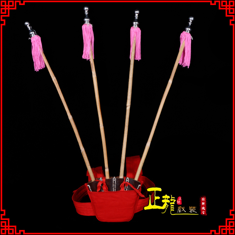 顺平戏装戏曲用品靠旗男女大靠 靠板 正宗牛皮旗杆旗架