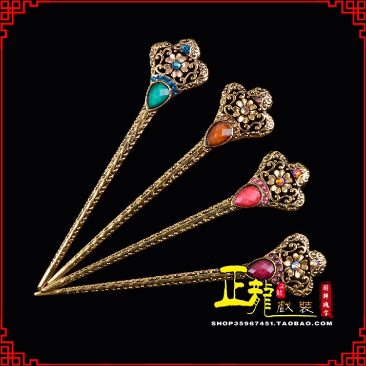 顺平头饰老旦青衣员外夫人簪子 老旦发簪