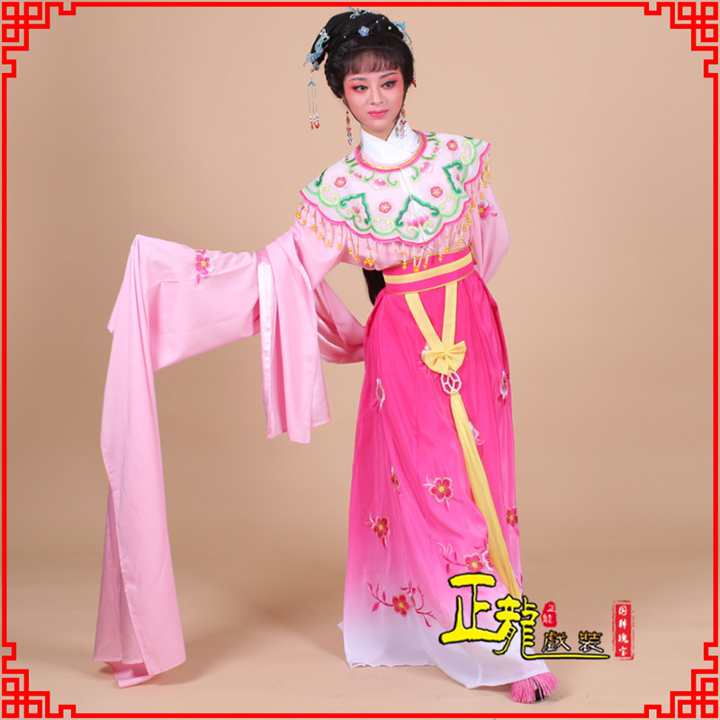 顺平水袖青衣练功花旦服 梅花古装衣